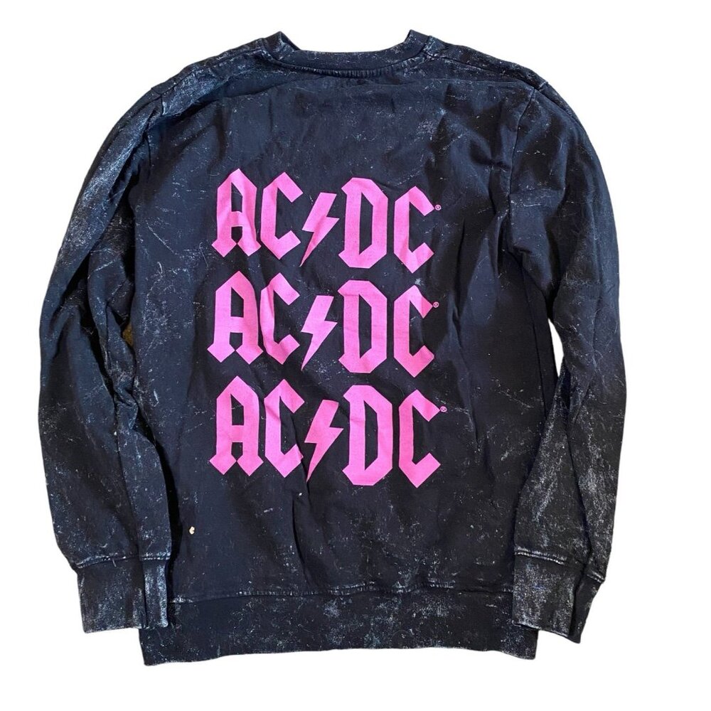 AC/DC distressed style crewneck